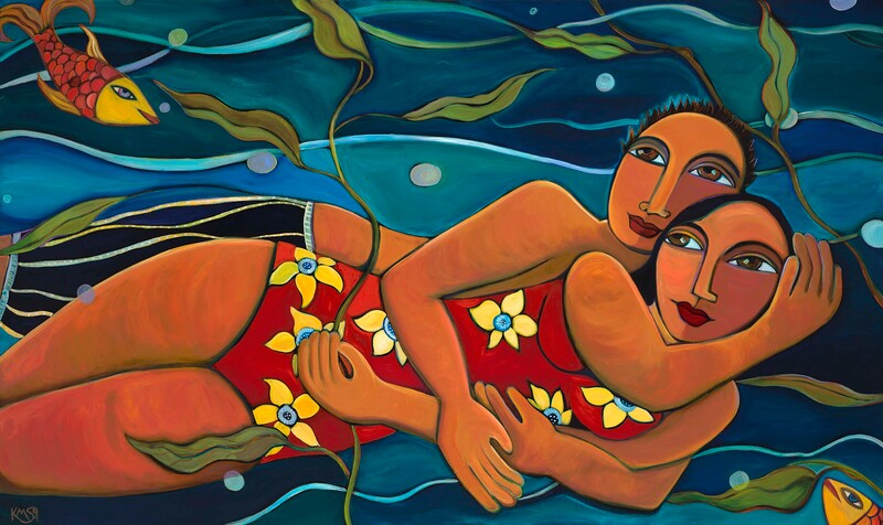 Swimming Together - Artist Katharina Magdalena Short